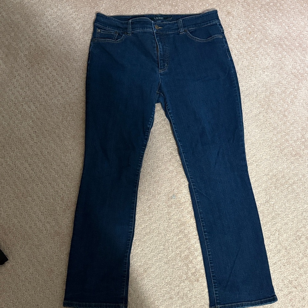 Ralph Lauren Women's Navy Boot Cut Jeans